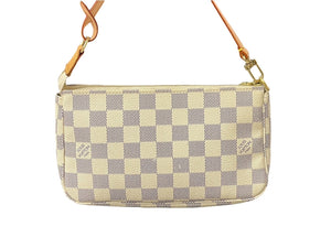 極美品 LOUISVUITTON ルイヴィトン ポシェットアクセソワール アクセサリーポーチ ダミエ アズール N51986 中古 64204