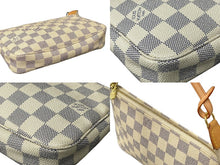 Load image into Gallery viewer, 極美品 LOUISVUITTON ルイヴィトン ポシェットアクセソワール アクセサリーポーチ ダミエ アズール N51986 中古 64204