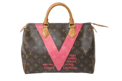 LouisVuitton ルイヴィトン V スピーディ30 ボストンバッグ モノグラムV M41533 モノグラムキャンバス 美品 中古 64205