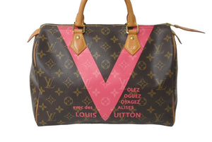 LouisVuitton ルイヴィトン V スピーディ30 ボストンバッグ モノグラムV M41533 モノグラムキャンバス 美品 中古 64205