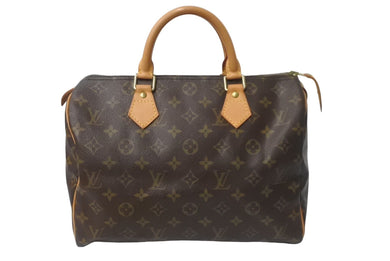 LOUIS VUITTON ルイヴィトン スピーディー30 M41526 ハンドバッグ モノグラム キャンバス ブラウン 美品 中古 64207