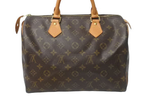 LOUIS VUITTON ルイヴィトン スピーディー30 M41526 ハンドバッグ モノグラム キャンバス ブラウン 美品 中古 64207