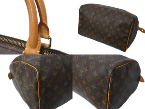 LOUIS VUITTON ルイヴィトン スピーディー30 M41526 ハンドバッグ モノグラム キャンバス ブラウン 美品 中古 64207