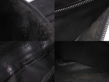 Load image into Gallery viewer, CHROME HEARTS クロムハーツ ウェーブウォレット 三つ折り財布 クロスボールボタン レザー シルバー925 ブラック 美品 中古 64213