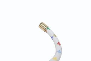 未使用 ルイヴィトン ルイヴィトン × 村上隆 モノグラム マルチカラー ブレスレット LVコンフィデンシャル M8973E ホワイト 中古 4b006422 
