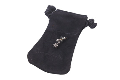 CHROME HEARTS クロムハーツ タイニースタードロップイヤリング ピアス シルバー925 美品 中古 64231