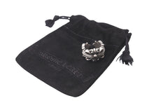 Load image into Gallery viewer, CHROME HEARTS クロムハーツ ダブルフローラルクロス リング 14号 15.1g 925 美品 中古 64233