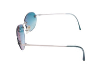 Load image into Gallery viewer, CHANEL シャネル ココマーク サングラス メガネ 59☐16 4013 グラデーション シルバー グリーン 美品 中古 64236