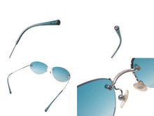 Load image into Gallery viewer, CHANEL シャネル ココマーク サングラス メガネ 59☐16 4013 グラデーション シルバー グリーン 美品 中古 64236
