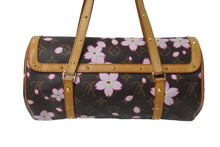 Load image into Gallery viewer, LOUIS VUITTON ルイヴィトン モノグラム 村上隆 チェリーブロッサム パピヨン ブラウン M92009 美品 中古 64238
