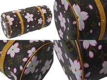 Load image into Gallery viewer, LOUIS VUITTON ルイヴィトン モノグラム 村上隆 チェリーブロッサム パピヨン ブラウン M92009 美品 中古 64238