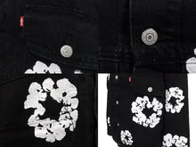 Load image into Gallery viewer, 新品未使用 DENIM TEARS × Levi&#39;s デニムティアーズ リーバイス デニムジャケット タイプ2 サイズL コットン ブラック 中古 64242