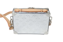 Load image into Gallery viewer, LOUIS VUITTON ルイヴィトン ミラー ハンドル ソフトトランク M45885 ショルダーバッグ シルバー 美品 中古 64248