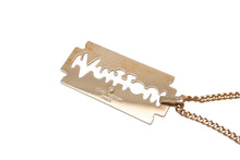 Load image into Gallery viewer, 新品同様 LOUIS VUITTON ルイヴィトン ネックレス ペンダント ヴァージル アブロー VIRGIL ABLOH BLADE K18ゴールド ダイヤモンド Q93882 中古 64250