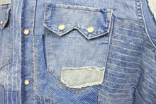 Load image into Gallery viewer, 極美品 RRL LIMITED EDITION ダブルアールエル リミテッドエディション ウエスタンシャツ サイズXL パッチワーク デニム 中古 64251