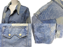 Load image into Gallery viewer, 極美品 RRL LIMITED EDITION ダブルアールエル リミテッドエディション ウエスタンシャツ サイズXL パッチワーク デニム 中古 64251