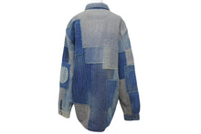 Load image into Gallery viewer, 極美品 RRL LIMITED EDITION ダブルアールエル リミテッドエディション 長袖シャツ サイズXL パッチワーク デニム コットン 中古 64252