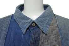 Load image into Gallery viewer, 極美品 RRL LIMITED EDITION ダブルアールエル リミテッドエディション 長袖シャツ サイズXL パッチワーク デニム コットン 中古 64252