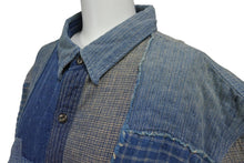 Load image into Gallery viewer, 極美品 RRL LIMITED EDITION ダブルアールエル リミテッドエディション 長袖シャツ サイズXL パッチワーク デニム コットン 中古 64252