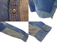 Load image into Gallery viewer, 極美品 RRL LIMITED EDITION ダブルアールエル リミテッドエディション 長袖シャツ サイズXL パッチワーク デニム コットン 中古 64252