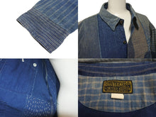 Load image into Gallery viewer, 極美品 RRL LIMITED EDITION ダブルアールエル リミテッドエディション 長袖シャツ サイズXL パッチワーク デニム コットン 中古 64252