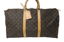 Load image into Gallery viewer, LOUISVUITTON ルイヴィトン キーポル50 ボストンバッグ M41426 PVCコーティングキャンバス ブラウン 美品 中古 64258