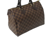 Load image into Gallery viewer, 極美品 LOUIS VUITTON ルイヴィトン ダミエ スピーディ 30 ハンドバッグ N41531 ブラウン ロゴ 鞄 旧型 ゴールド金具 中古 64261