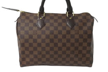 Load image into Gallery viewer, 極美品 LOUIS VUITTON ルイヴィトン ダミエ スピーディ 30 ハンドバッグ N41531 ブラウン ロゴ 鞄 旧型 ゴールド金具 中古 64261