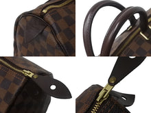 Load image into Gallery viewer, 極美品 LOUIS VUITTON ルイヴィトン ダミエ スピーディ 30 ハンドバッグ N41531 ブラウン ロゴ 鞄 旧型 ゴールド金具 中古 64261