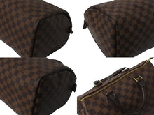 Load image into Gallery viewer, 極美品 LOUIS VUITTON ルイヴィトン ダミエ スピーディ 30 ハンドバッグ N41531 ブラウン ロゴ 鞄 旧型 ゴールド金具 中古 64261