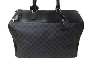 LOUIS VUITTON ルイヴィトン ネオグリニッジ ボストンバッグ N41164 ダミエグラフィット ブラック シルバー金具 良品 中古 64266