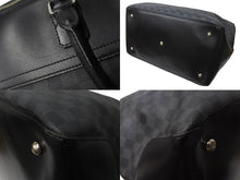 Load image into Gallery viewer, LOUIS VUITTON ルイヴィトン ネオグリニッジ ボストンバッグ N41164 ダミエグラフィット ブラック シルバー金具 良品 中古 64266