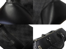Load image into Gallery viewer, LOUIS VUITTON ルイヴィトン ネオグリニッジ ボストンバッグ N41164 ダミエグラフィット ブラック シルバー金具 良品 中古 64266