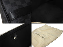 Load image into Gallery viewer, LOUIS VUITTON ルイヴィトン キーポル バンドリエール45 ボストンバッグ ダミエグラフィット N41418 シルバー 美品 中古 64267