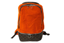 Load image into Gallery viewer, LOUIS VUITTON ルイヴィトン マークニューソン M40277 リュック ムートン オレンジ モノグラム ブラウン 中古 64269