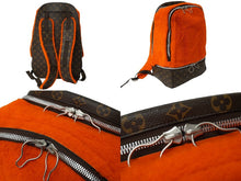 Load image into Gallery viewer, LOUIS VUITTON ルイヴィトン マークニューソン M40277 リュック ムートン オレンジ モノグラム ブラウン 中古 64269