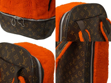 Load image into Gallery viewer, LOUIS VUITTON ルイヴィトン マークニューソン M40277 リュック ムートン オレンジ モノグラム ブラウン 中古 64269