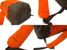 Load image into Gallery viewer, LOUIS VUITTON ルイヴィトン マークニューソン M40277 リュック ムートン オレンジ モノグラム ブラウン 中古 64269