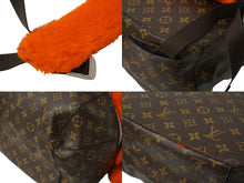Load image into Gallery viewer, LOUIS VUITTON ルイヴィトン マークニューソン M40277 リュック ムートン オレンジ モノグラム ブラウン 中古 64269