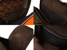 Load image into Gallery viewer, LOUIS VUITTON ルイヴィトン マークニューソン M40277 リュック ムートン オレンジ モノグラム ブラウン 中古 64269