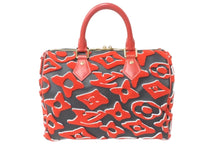 Load image into Gallery viewer, 極美品 LOUIS VUITTON ルイヴィトン ウルス フィッシャー ハンドバッグ M45552 スピーディバンドリエール25 レッド系 中古 64270