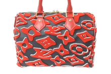 Load image into Gallery viewer, 極美品 LOUIS VUITTON ルイヴィトン ウルス フィッシャー ハンドバッグ M45552 スピーディバンドリエール25 レッド系 中古 64270