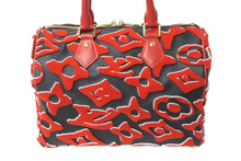 Load image into Gallery viewer, 極美品 LOUIS VUITTON ルイヴィトン ウルス フィッシャー ハンドバッグ M45552 スピーディバンドリエール25 レッド系 中古 64270