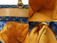 Load image into Gallery viewer, LOUIS VUITTON ルイヴィトン モノグラムデニム フラットショッパー トートバッグ M95018 ブルー ロゴ 鞄 廃番 中古 64271