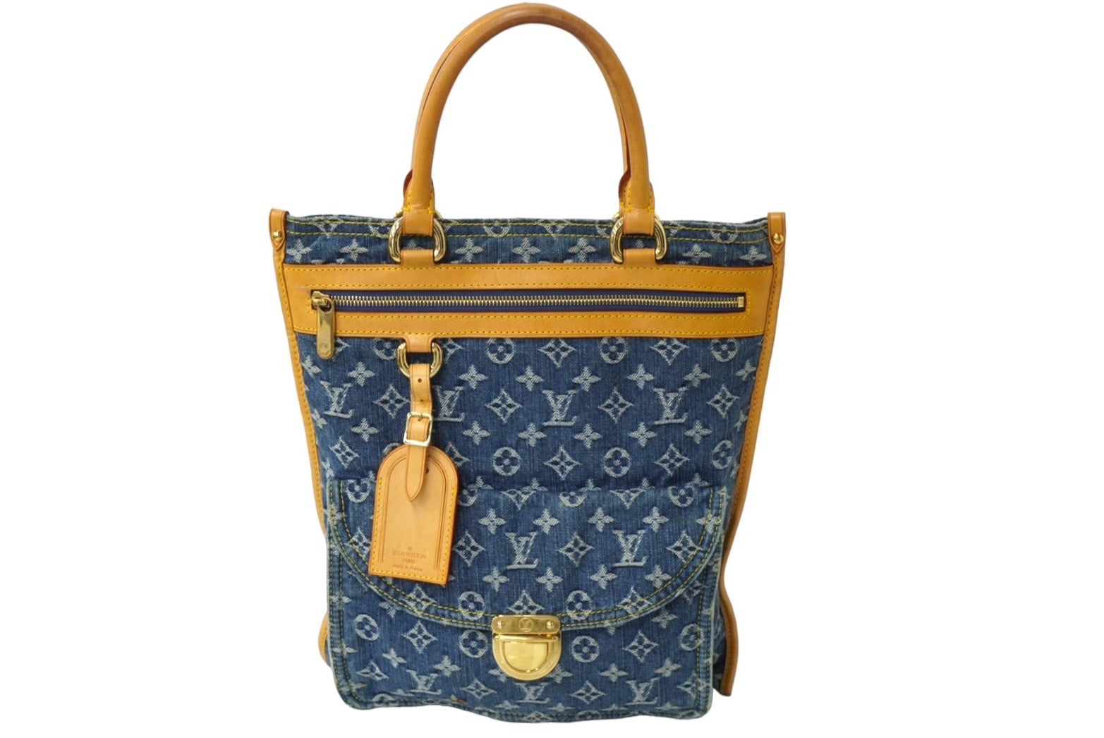 Louis Vuitton 　ルイヴィトン 　フラットショッパー　M95018 LOUIS VUITTON ルイヴィトン モノグラムデニム フラットショッパー