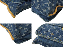 Load image into Gallery viewer, LOUIS VUITTON ルイヴィトン モノグラムデニム フラットショッパー トートバッグ M95018 ブルー ロゴ 鞄 廃番 中古 64271