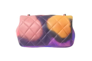極美品 CHANEL シャネル ミニマトラッセ16 チェーンショルダーバッグ 20番台 グラデーション ピンク オレンジ パープル 中古 64272