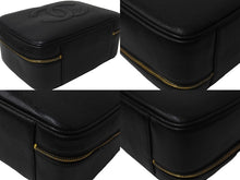 Load image into Gallery viewer, 極美品 CHANEL シャネル ココマーク バニティ 4番台 キャビアスキン ブラック ゴールド金具 中古 64275