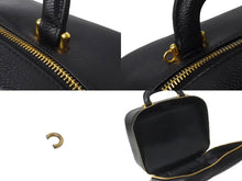 Load image into Gallery viewer, 極美品 CHANEL シャネル ココマーク バニティ 4番台 キャビアスキン ブラック ゴールド金具 中古 64275