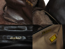Load image into Gallery viewer, CHANEL シャネル ハーフマトラッセ ハンドバッグ CC ココマーク 10番台 ブラウン ムートン レザー ゴールド金具 良品 中古 64276